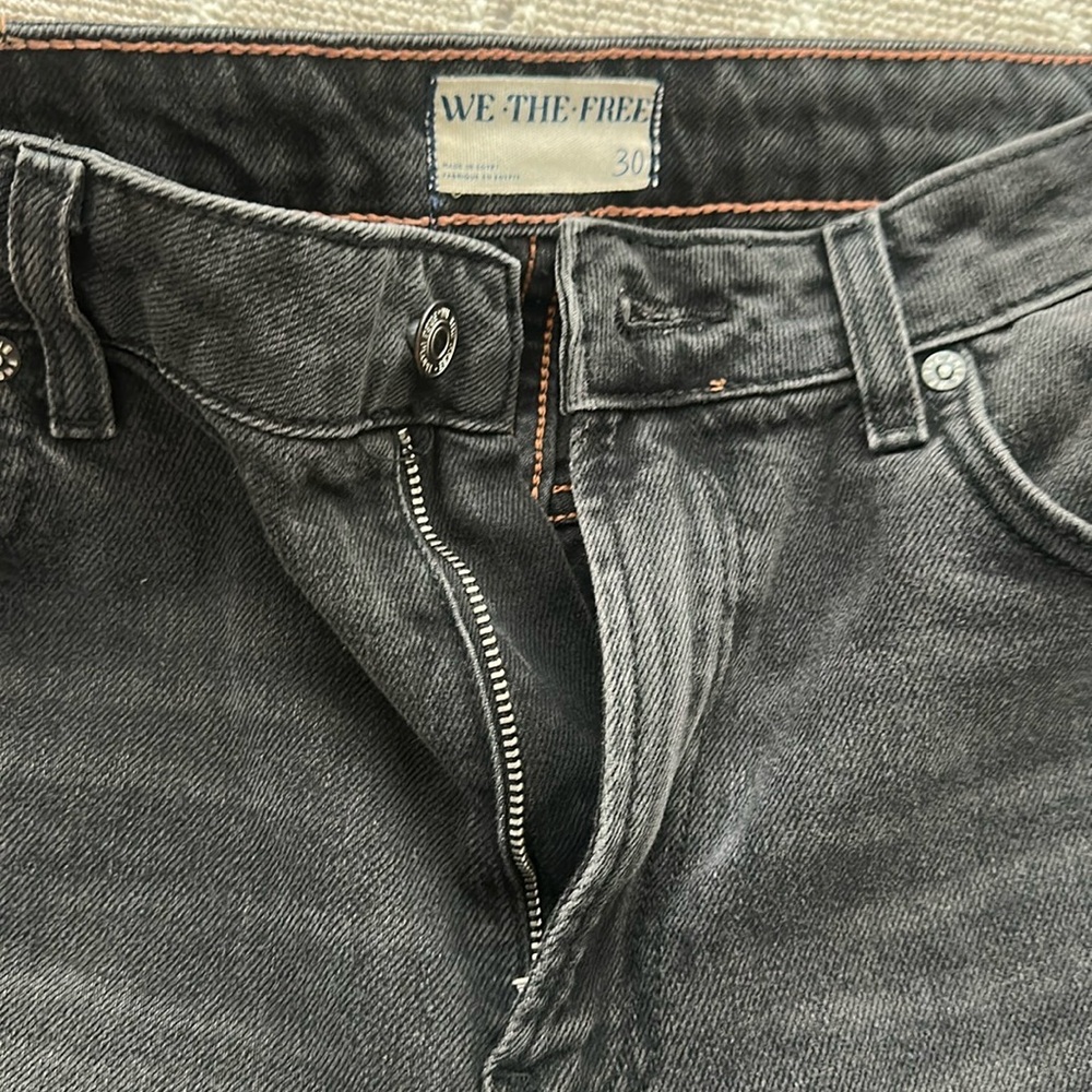 We The Free Black Jeans with slightly Faded Look